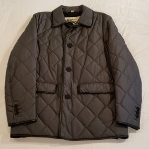 Burberry London Quilted Jacket 100% Silk Exterior